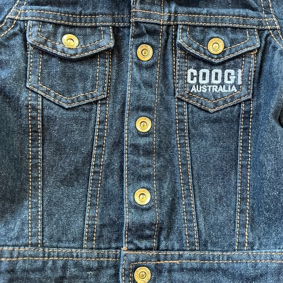 COOGI AUSTRALIA DENIM JEAN JACKET SIZE 6 TO 9 MONTHS - Picture 2 of 2